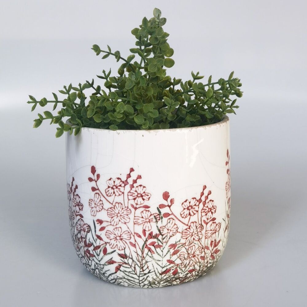 Urban Products 14cm Seline Planter Pink/Green Decorative Ceramic Pot — image 3