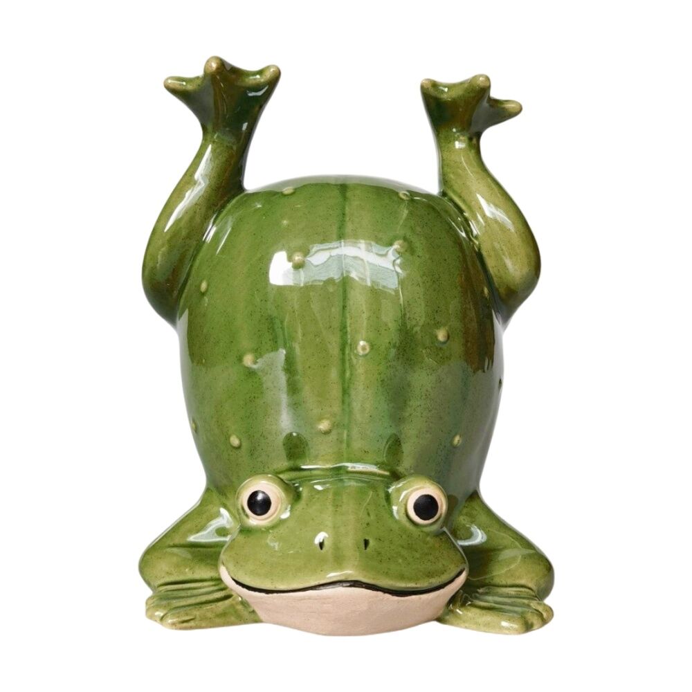 Urban Products Frog Handstand Green Decorative Indoor Vase 19cm (2 Pack) — image 2