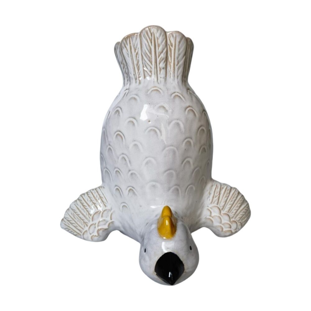 Urban Products 21cm Cockatoo Handstand White Decorative Indoor Vase