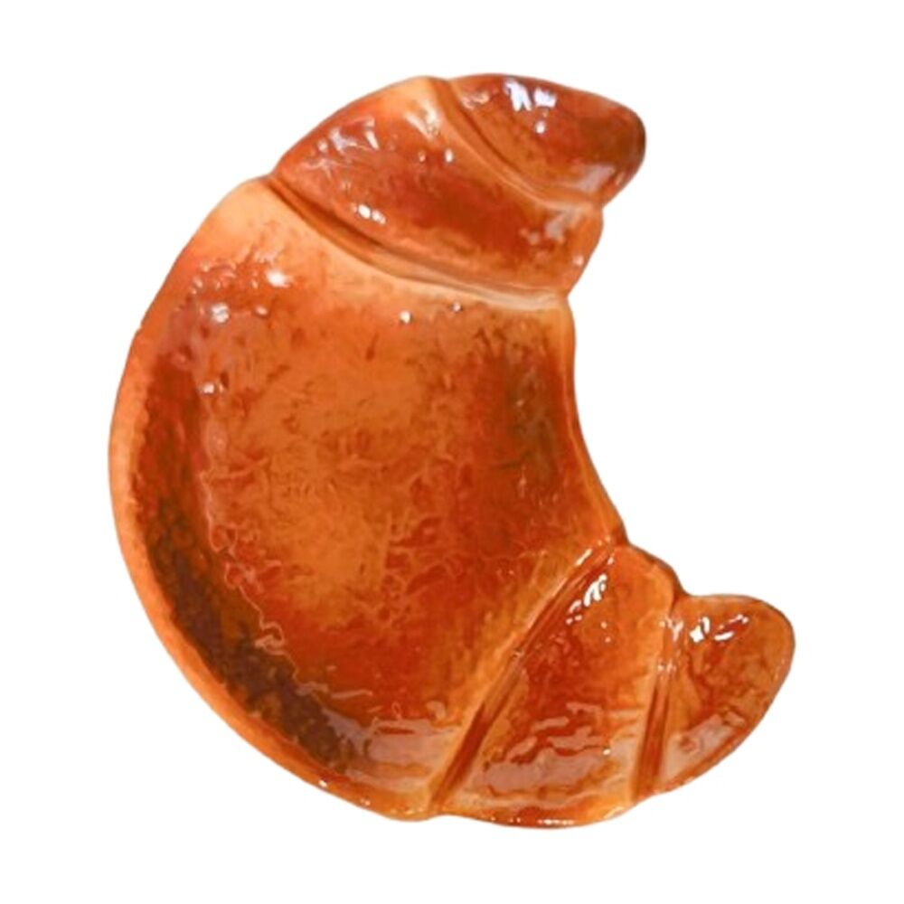 Urban Products Croissant Trinket Brown Ceramic Decorative Dish 11cm (4 Pack) — image 2