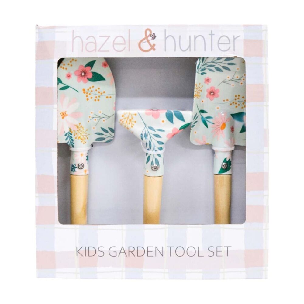 LVD Kids Regular/Square Shovel & Rake Garden Tool Set Ditsy Pastel Floral (2 Pack) — image 2