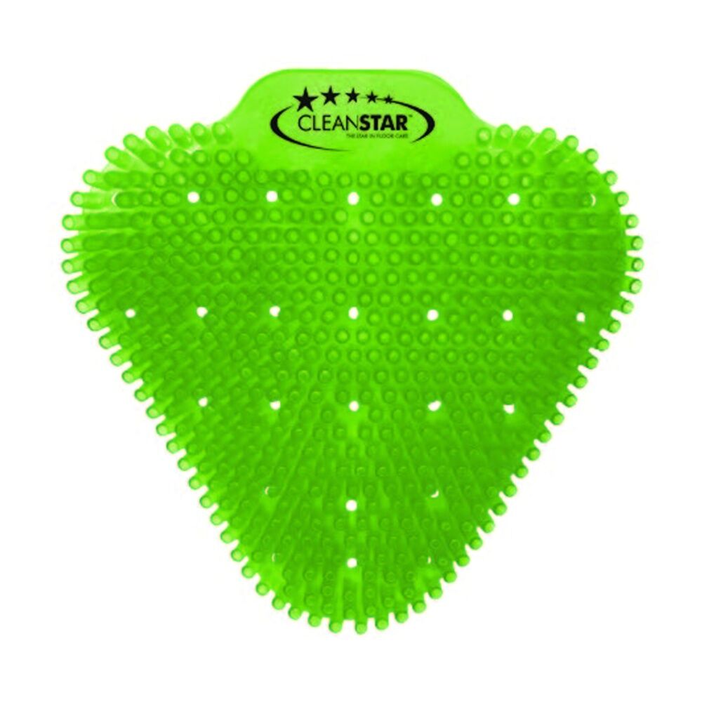 Cleanstar 10pc Cleanstar Anti-Splash Urinal Screens Citrus Scent Odour Control Green (2 Pack) — image 2