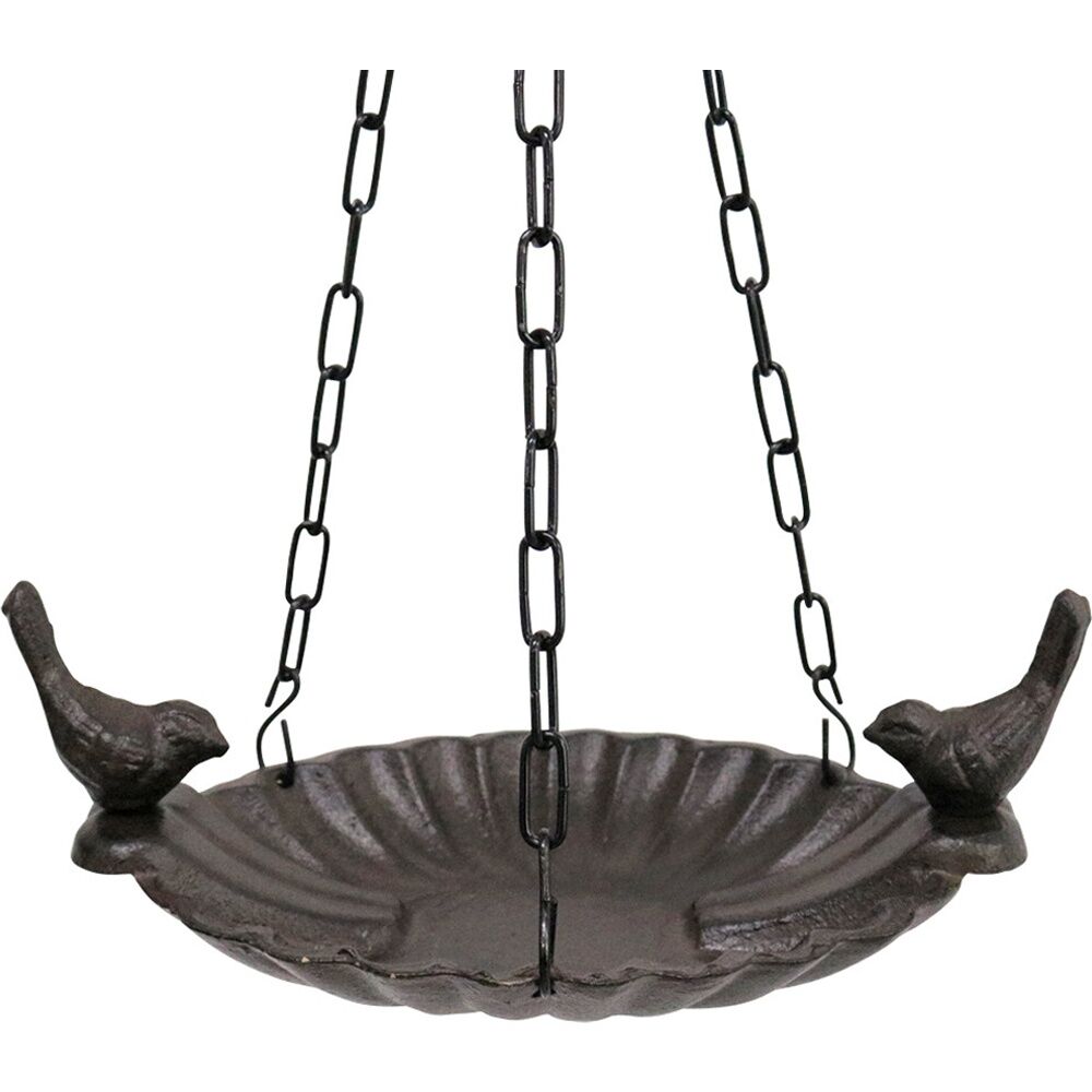 LVD 21cm Cast Iron Decorative Hanging Bird Feeder Home/Garden Ornament