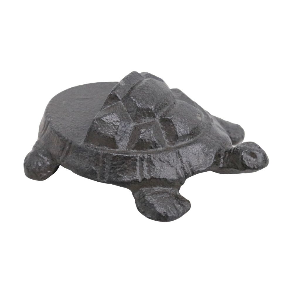 LVD 8x6x3cm Home/Garden Decor Cast Iron Turtle Plant Pot Foot Ornament