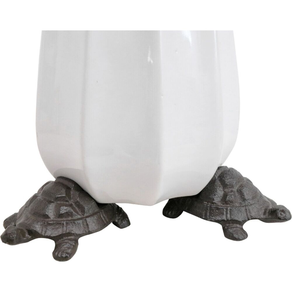 LVD 8x6x3cm Home/Garden Decor Cast Iron Turtle Plant Pot Foot Ornament — image 2
