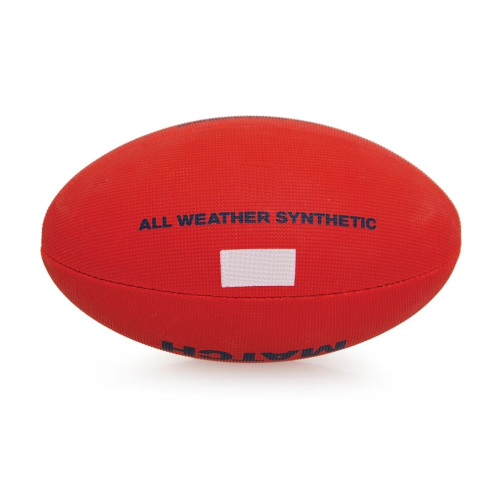 Victor Sports Synthetic Football Durable AFL Ball Size 1 Hand-Stitched - Red — image 4