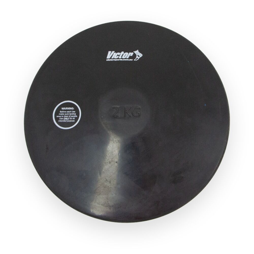Victor Sports Rubber Discus Durable Training Beginner Use 2kg (2 Pack) — image 2