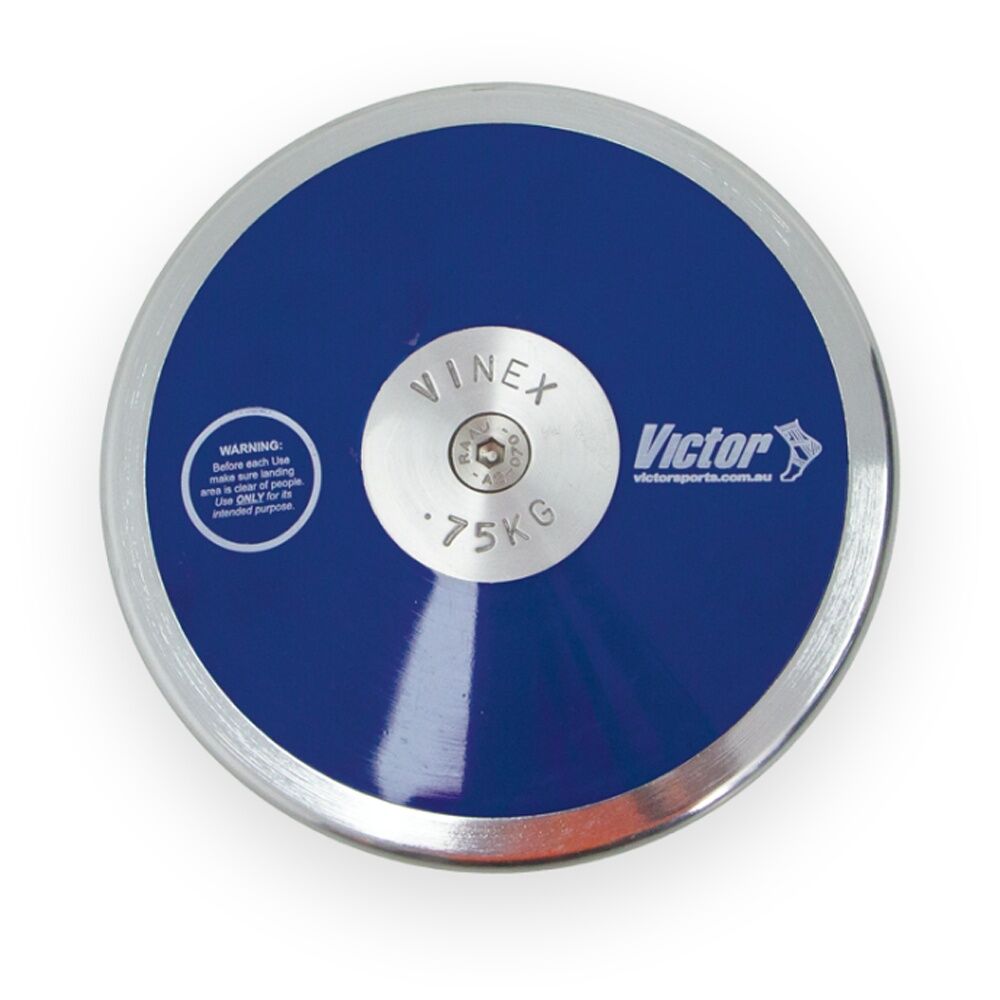 Victor Sports Discus Lo Spin Steel Rim Plastic Side Plates — 750g