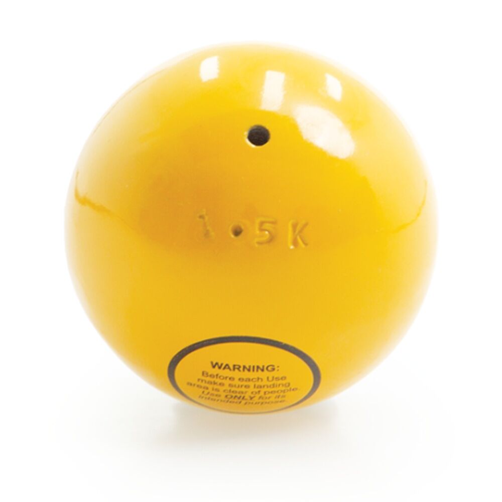 Victor Sports Victor Shot Puts 1.5kg Yellow - Cast Iron Unturned Training and Practice Yellow 1.5kg
