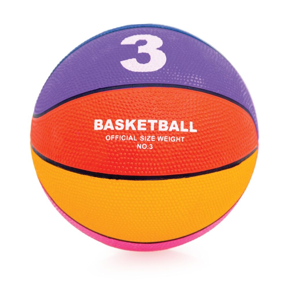 Victor Sports Heavy Duty Durable Rubber Basketball Multi Colour Size 3 (2 Pack) — image 3
