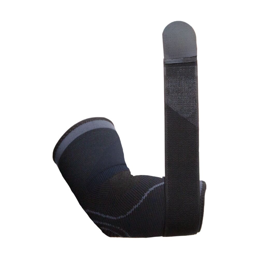 Victor Sports Knitted Elbow Support Compression Sleeve with Adjustable Strap Fits 25cm to 28cm Elbow 25-28cm — image 2