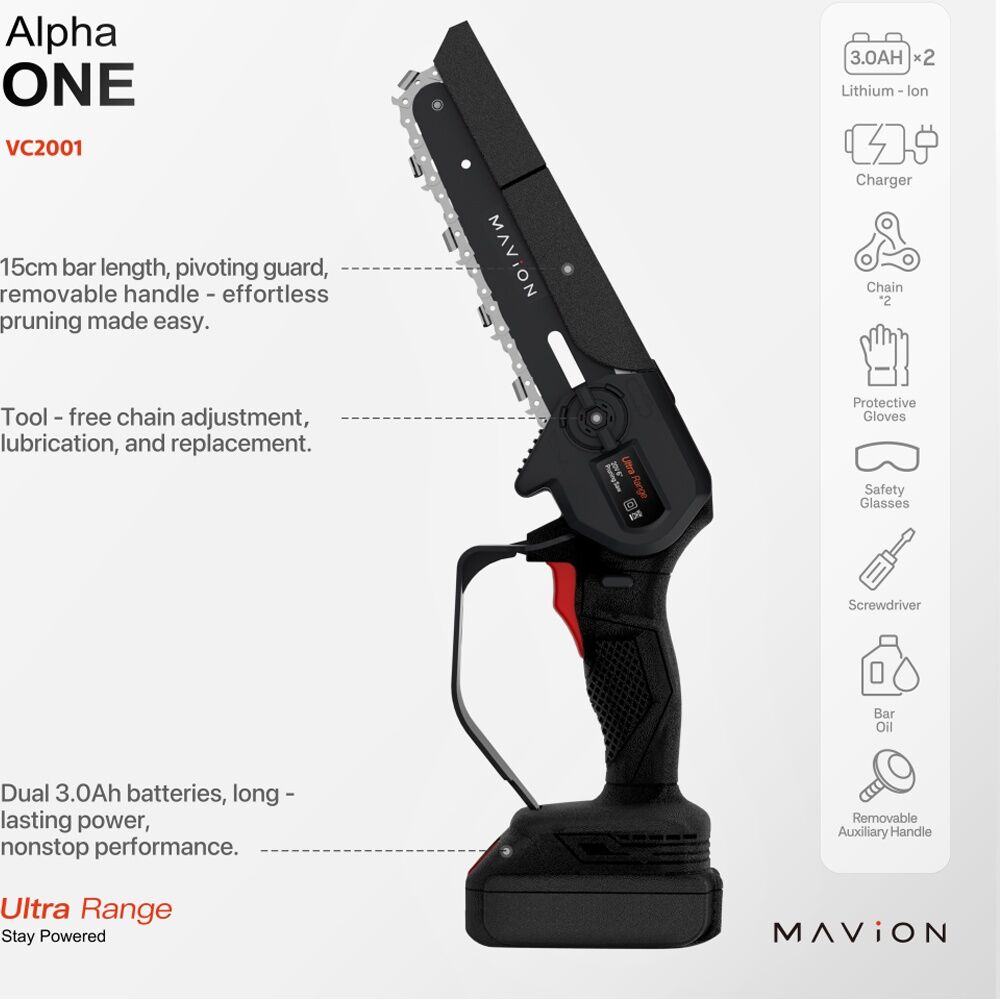 Mavion 6 Inch Cordless Pruning Saw Garden Tool Set Kit Mavion — image 6
