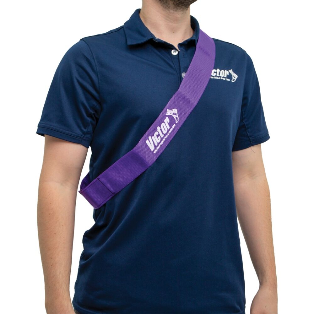 Victor Sports Nylon Sash Hook Loop Fastener Adjustable Purple 5x100cm (6 Pack) — image 3