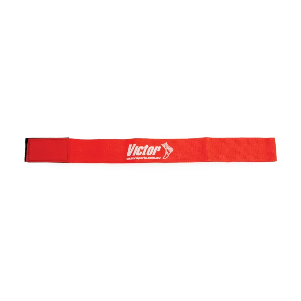 Victor Sports Nylon Sash Hook Loop Fastener Adjustable 5x100cm Durable — Red