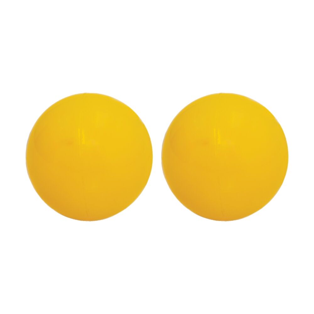 Victor Sports Hockey Ball Seamless PVC Smooth Textured Outdoor Use Orange (2 Pack)