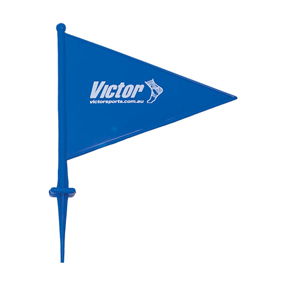 Victor Sports Field Marker Flag PVC Tall Spike Base 23cm Durable Plastic