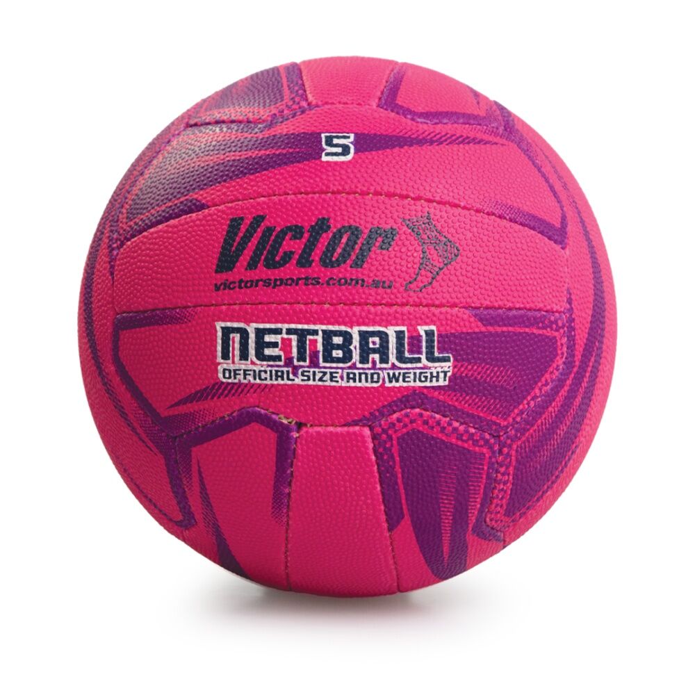Victor Sports Pro Netball Synthetic Rubber Training Ball Durable Size 5