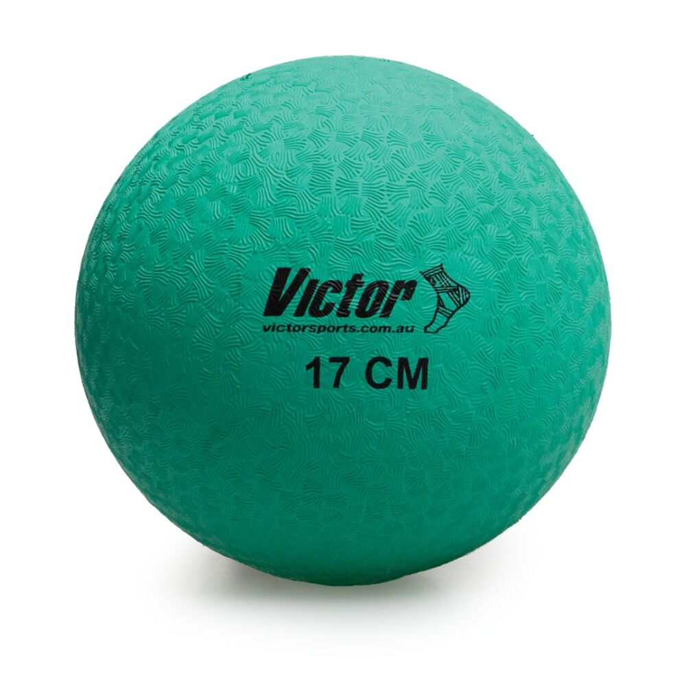 Victor Sports Playball Rubber Durable Bounce Ball Active Play Green 17cm (2 Pack) — image 2
