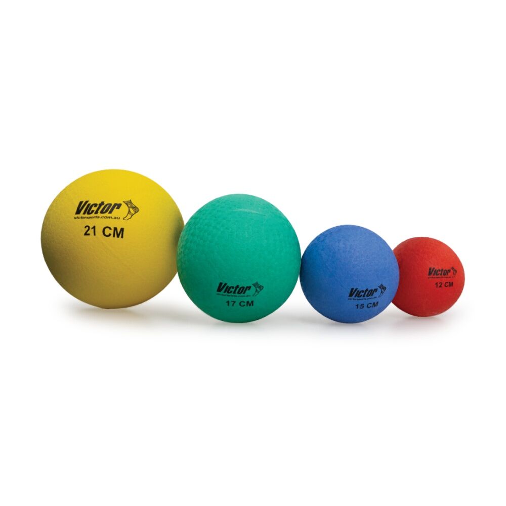 Victor Sports Playball Rubber Durable Bounce Ball Active Play Green 17cm (2 Pack) — image 3