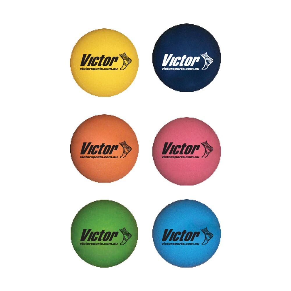 Victor Sports 12pc Hi Bounce Ball Single Multipurpose Rubber Game Set 6cm — image 2