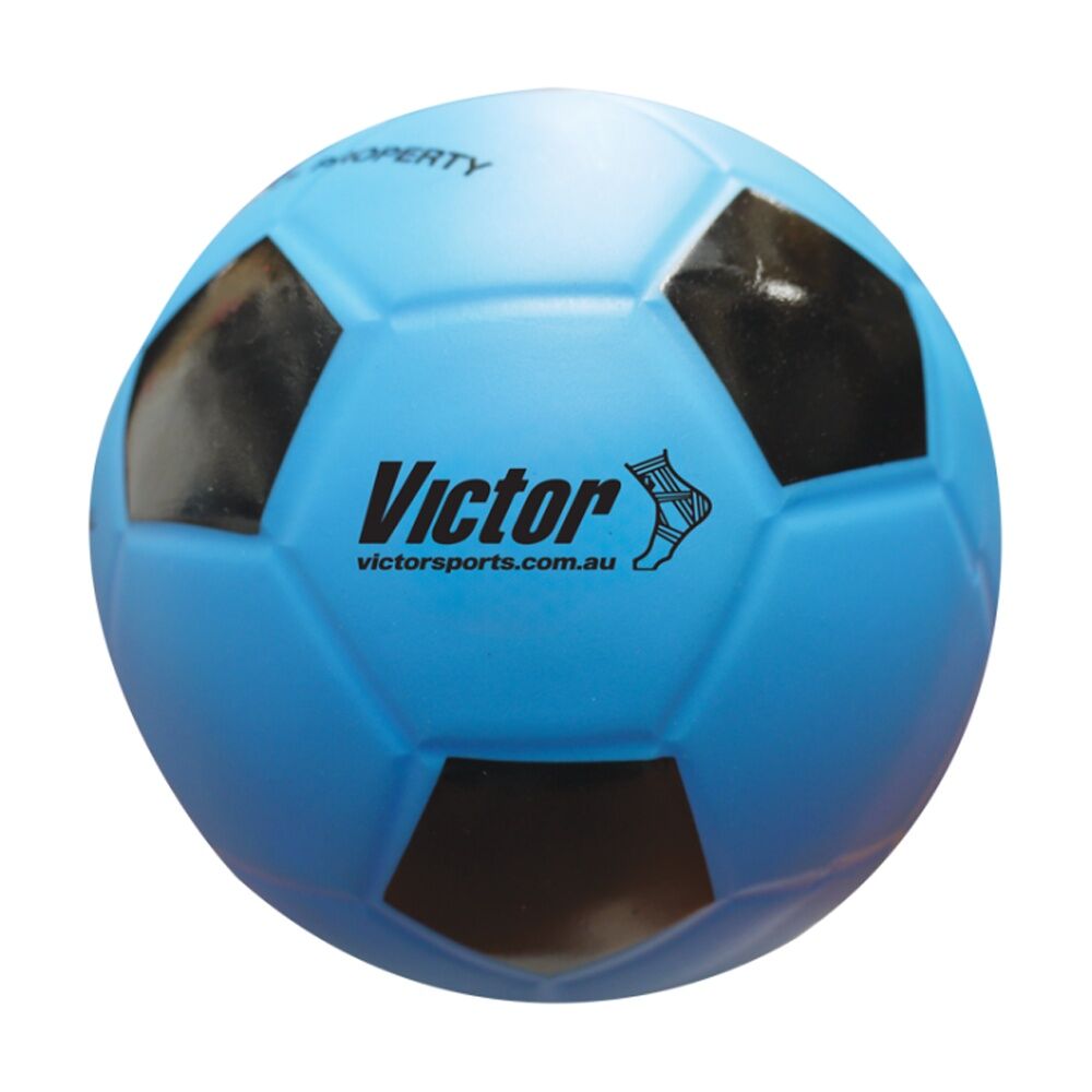 Victor Sports Vinyl School Soccer Ball Soft Touch Lightweight Blue/Black (2 Pack) — image 2