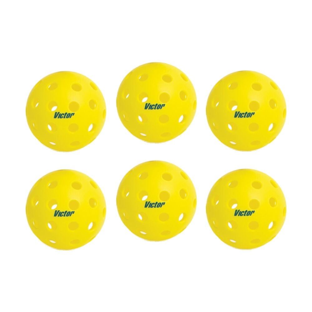 Victor Sports 3pc Victor Sports Pickleball Indoor 26 Holes Ball Set Yellow 7.2cm (2 Pack)