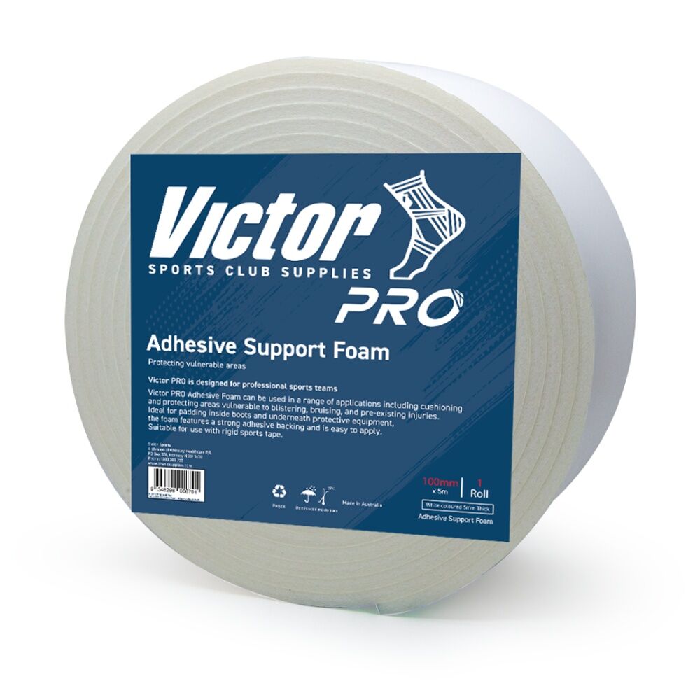 Victor Sports Adhesive Support Thick Foam Cushioning Tape Roll 100mmx5m
