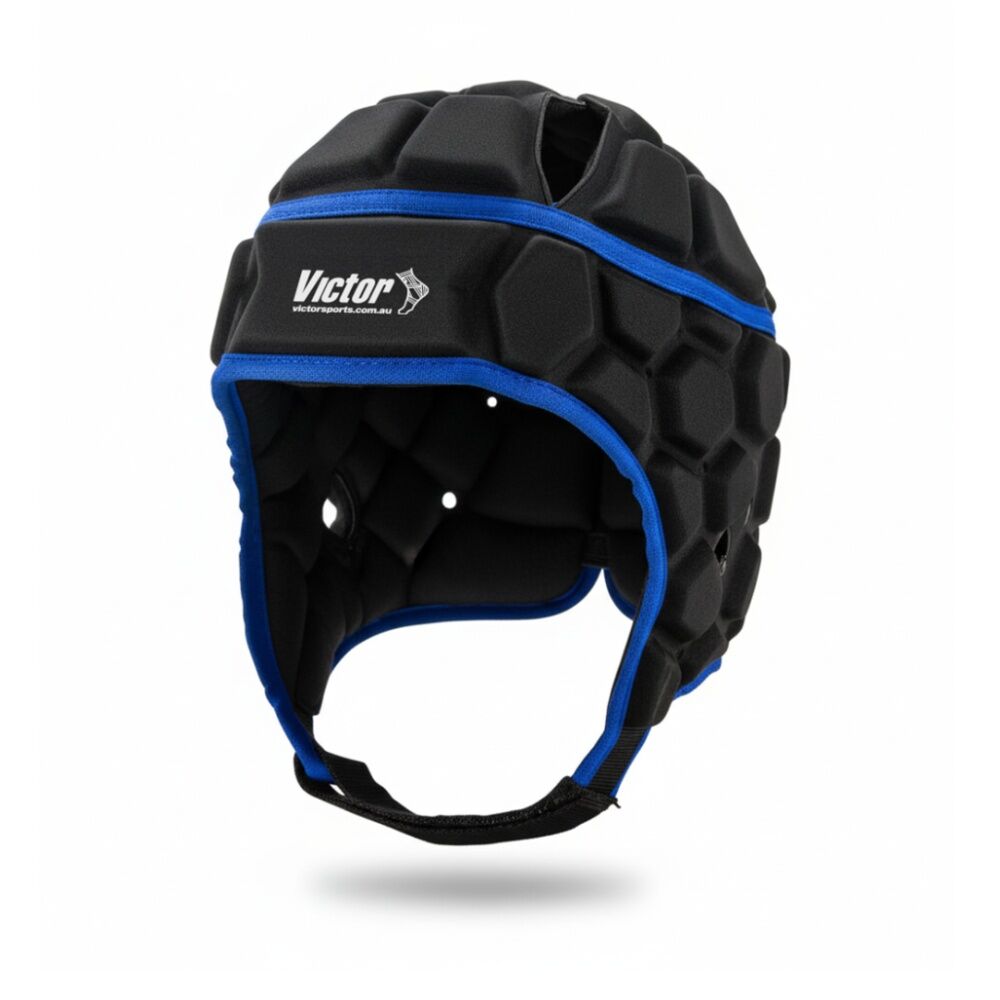 Victor Sports Pro Rugby Headgear Medium Youth - Impact Absorbing Foam - Adjustable Straps - Comfortable Protective Rugby Helmet - Size 54cm-56cm For — image 2