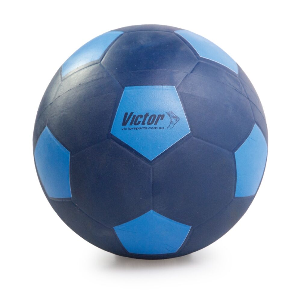 Victor Sports Soccer Ball Rubber Size 3 Durable Training Navy Blue