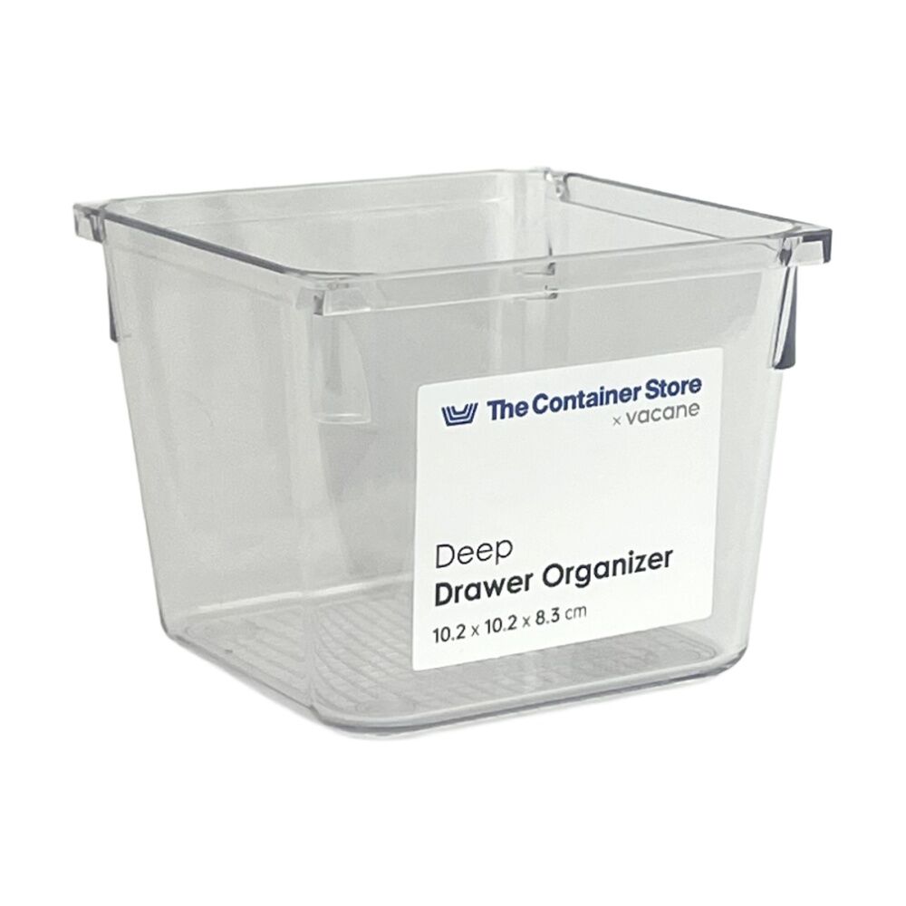 The Container Store Deep Drawer Organiser - Clear Polyethylene Terephthalate - Compact Square Design - 10.2 x 10.2 x 8.3 cm — image 2