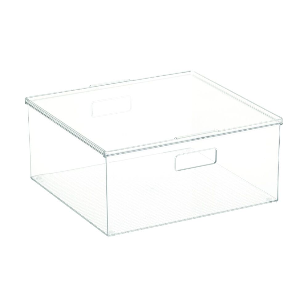 The Container Store XL Storage Box With Lid Clear 40x39x18cm (4 Pack) — image 2