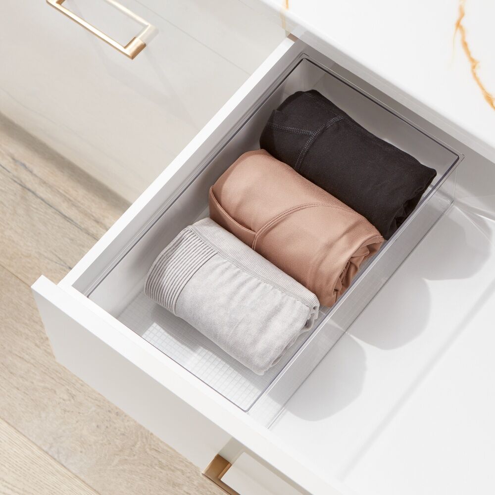 The Container Store Drawer Organiser Wide Insert Clear 38x22x10cm (2 Pack) — image 3