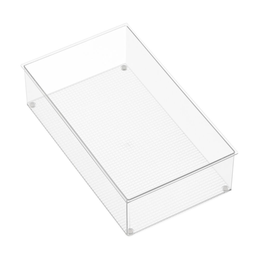 The Container Store Drawer Organiser Wide Insert Clear 38x22x10cm (2 Pack) — image 2