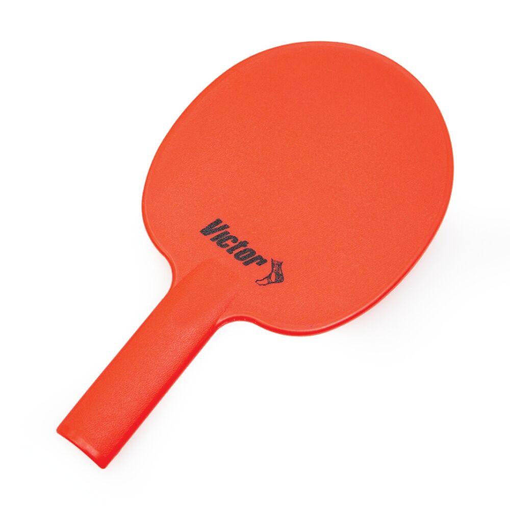 Victor Sports Victor Plastic Table Tennis Bat Red - Lightweight Durable Plastic Paddle for Indoor and Outdoor Use - 27cm x 15cm Red 27x15cm