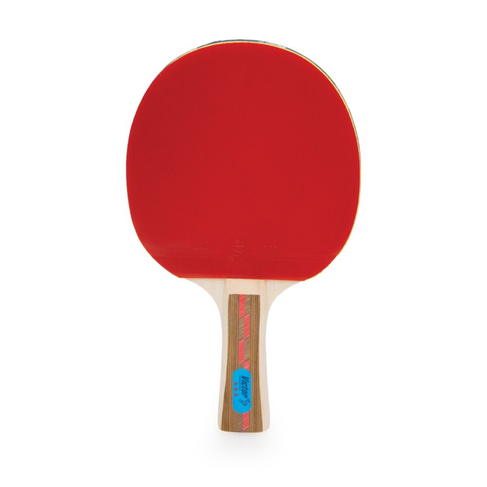 Victor Sports Victor Table Tennis Bat Superspin 3 Star - 5mm Hard Plywood With Pips-Out Rubber 5mm