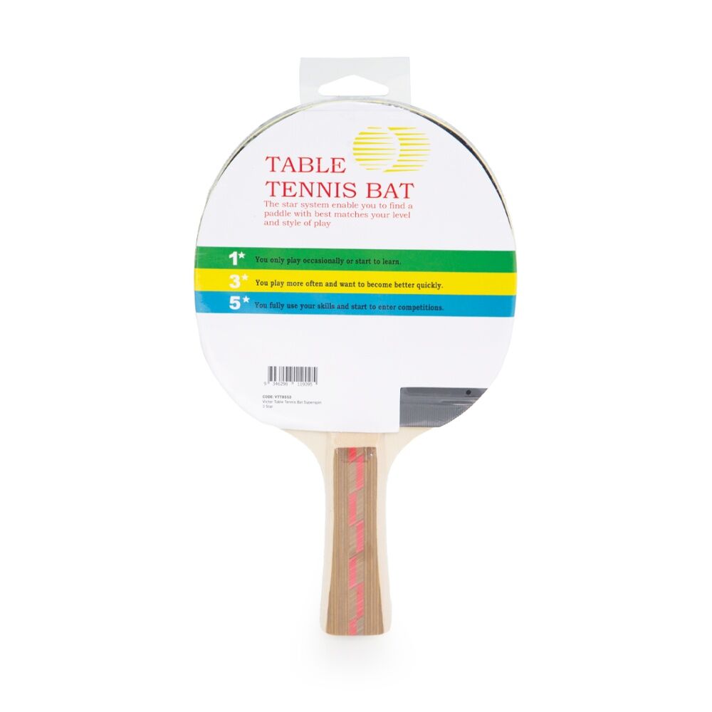 Victor Sports Victor Table Tennis Bat Superspin 3 Star Hard Plywood Rubber 5mm (4 Pack) — image 5