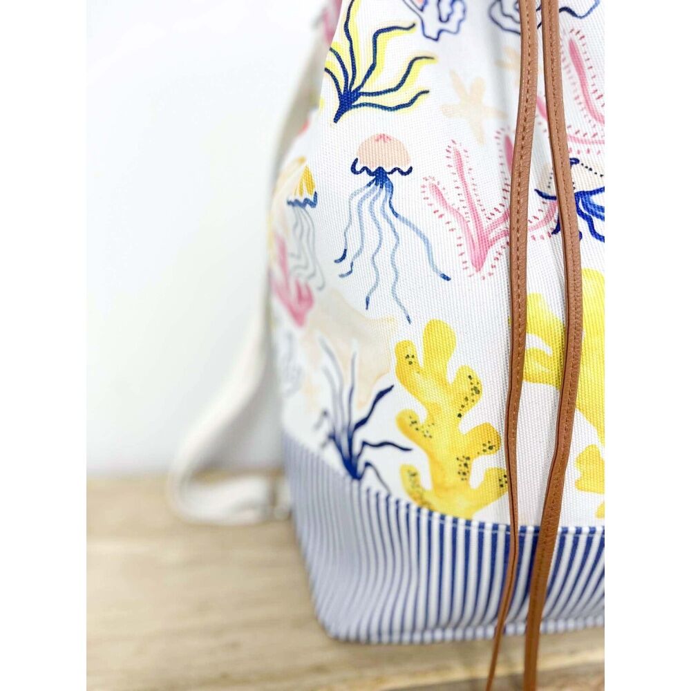 LVD 41x24x45cm Multicoloured Coral Reef Summer Beach Backpack Bag — image 2