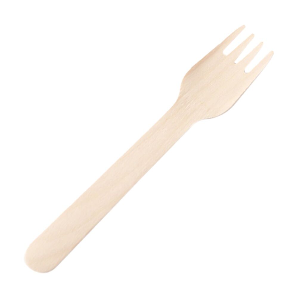 Partyware FSC Earth-Friendly Fork Set Tableware/Serveware 160mm Wood (50 Pieces)