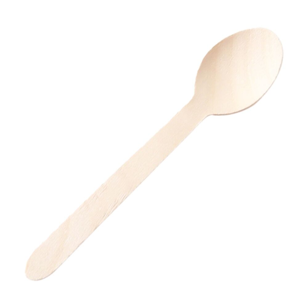 Partyware FSC Earth-Friendly Spoon Set Tableware/Serveware 160mm Wood (50 Pieces)