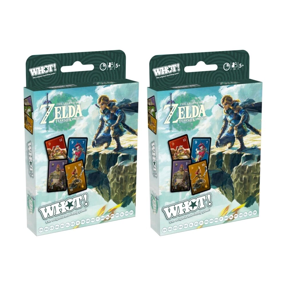Whot! The Legend of Zelda Tears the Kingdom Edition Family Card Game 5yrs+ (2 Pack)