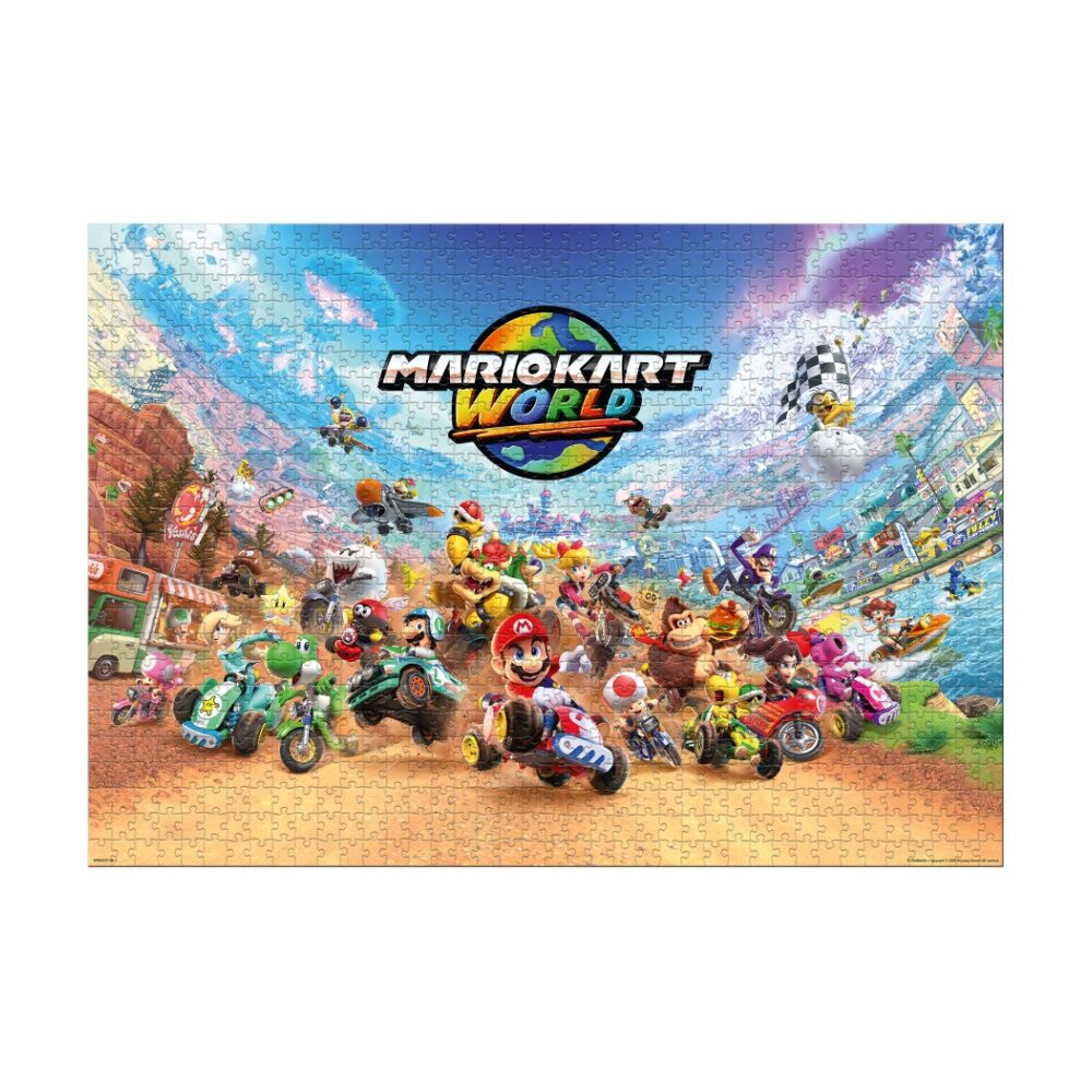 Super Mario Mariokart Around the World Jigsaw Puzzle 8y+ (1000 Pieces)