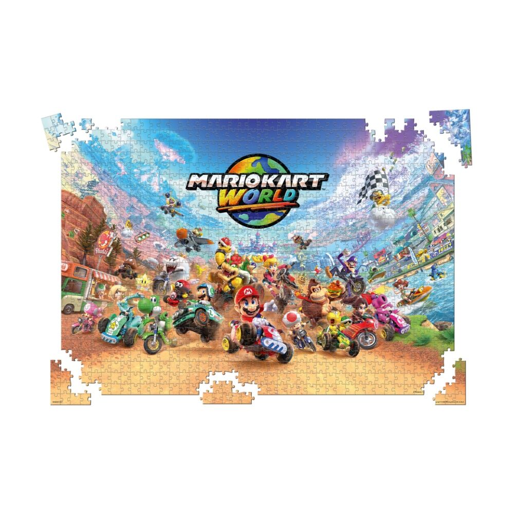 Super Mario Mariokart Around the World Jigsaw Puzzle 8y+ (1000 Pieces) — image 2