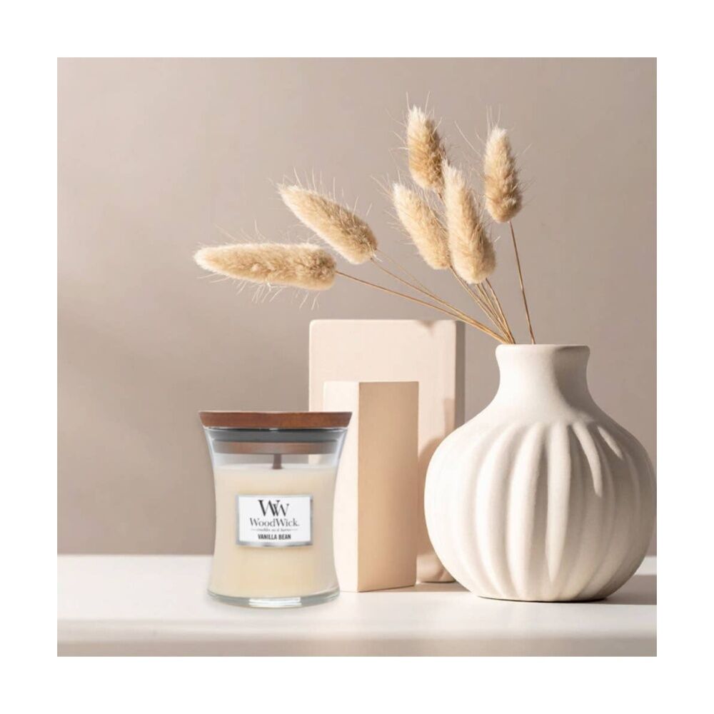 Woodwick Vanilla Bean Scented Soy Candle Crackling Wick Sweet Gourmand Mini (2 Pack) — image 4
