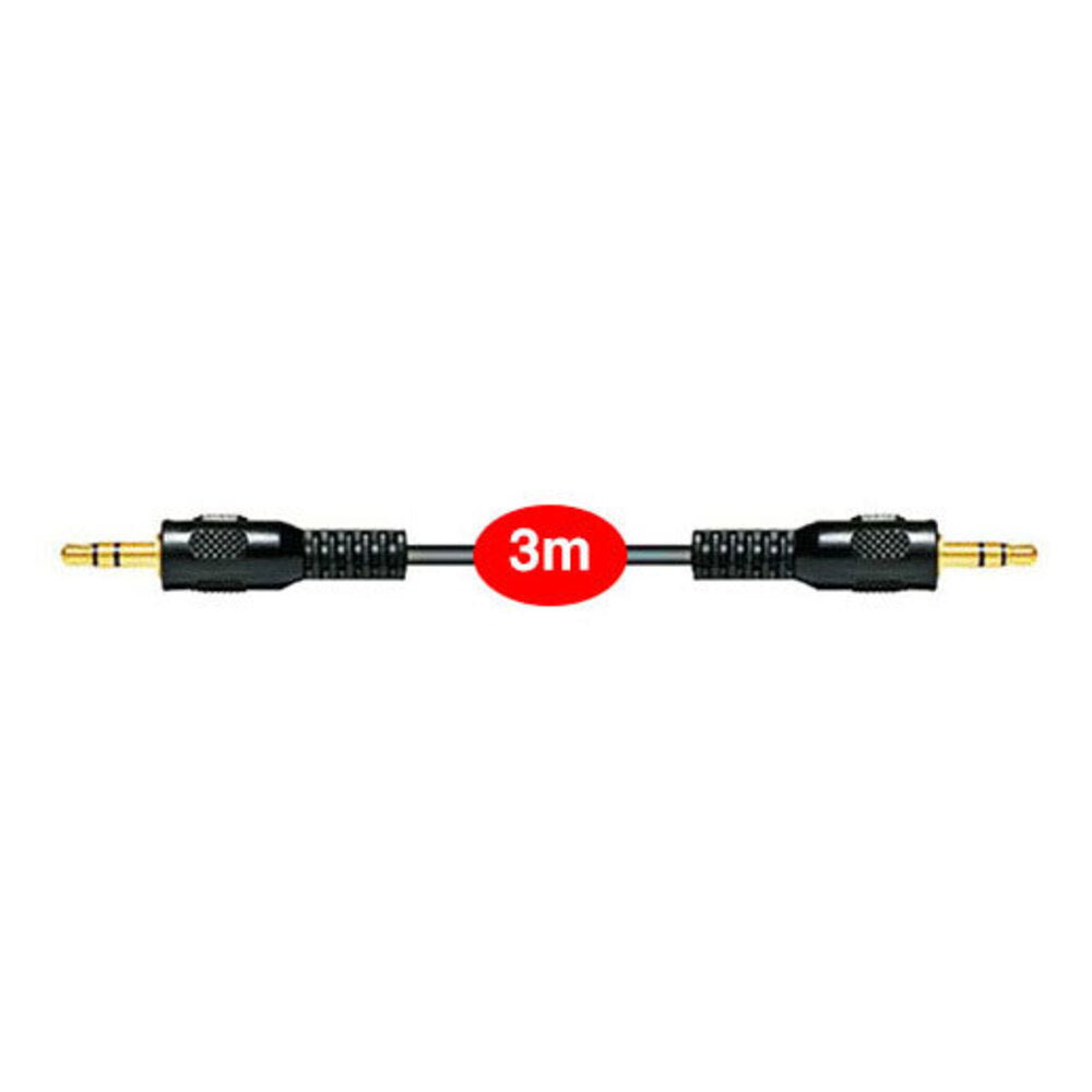 Sansai 3m Aux Gold Plated Cable 3.5mm Male To Male