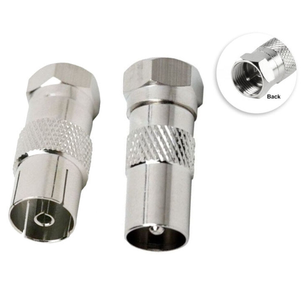 Sansai F-Type Male to Coax Female Socket/F Male to PAL M TV Antenna Cable Adapter (2 Pieces) — image 2