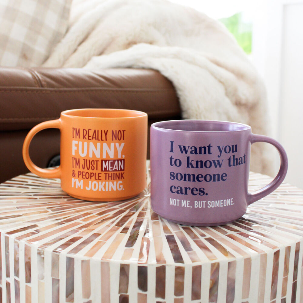 Splosh Cheeky Care Ceramic Coffee/Tea Home/Office Mug Drinkware 9x13.5cm Purple — image 3