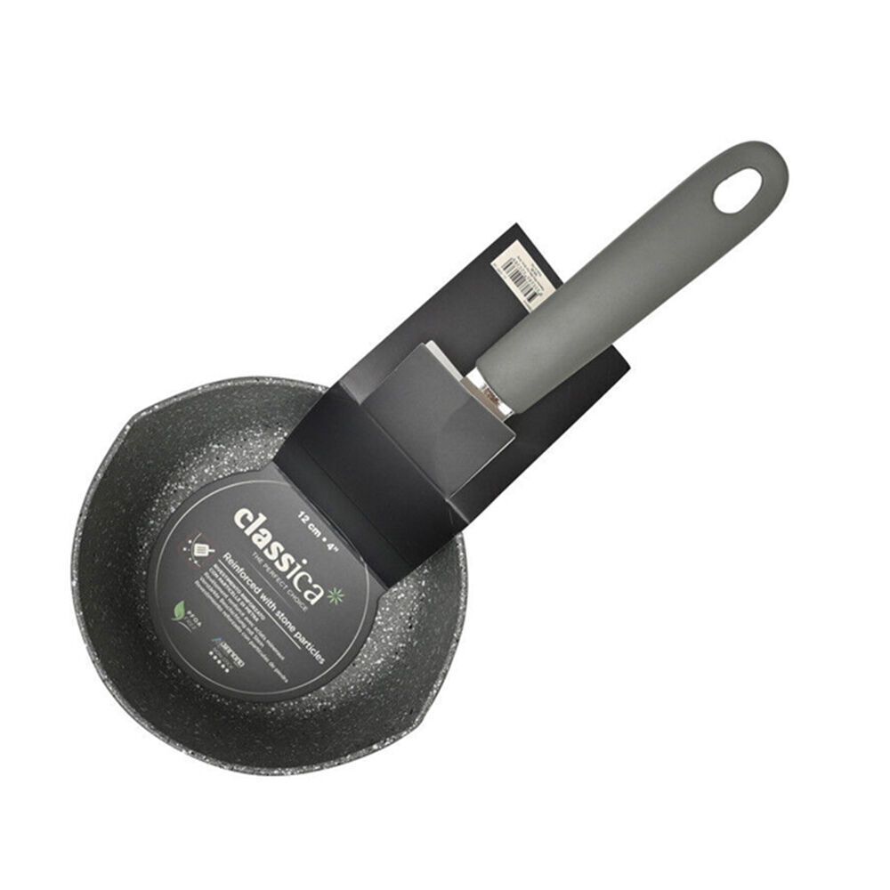 Classica Mini Milk Pot Round Non-Stick Sauce Pan Kitchen Cookware 12 cm Grey (2 Pack) — image 6