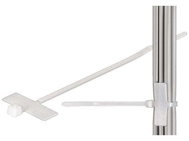 Goobay 2.5cm Cable Marker Tie Cord Management w/ Labelling Field Transparent (2 Pack) — image 2