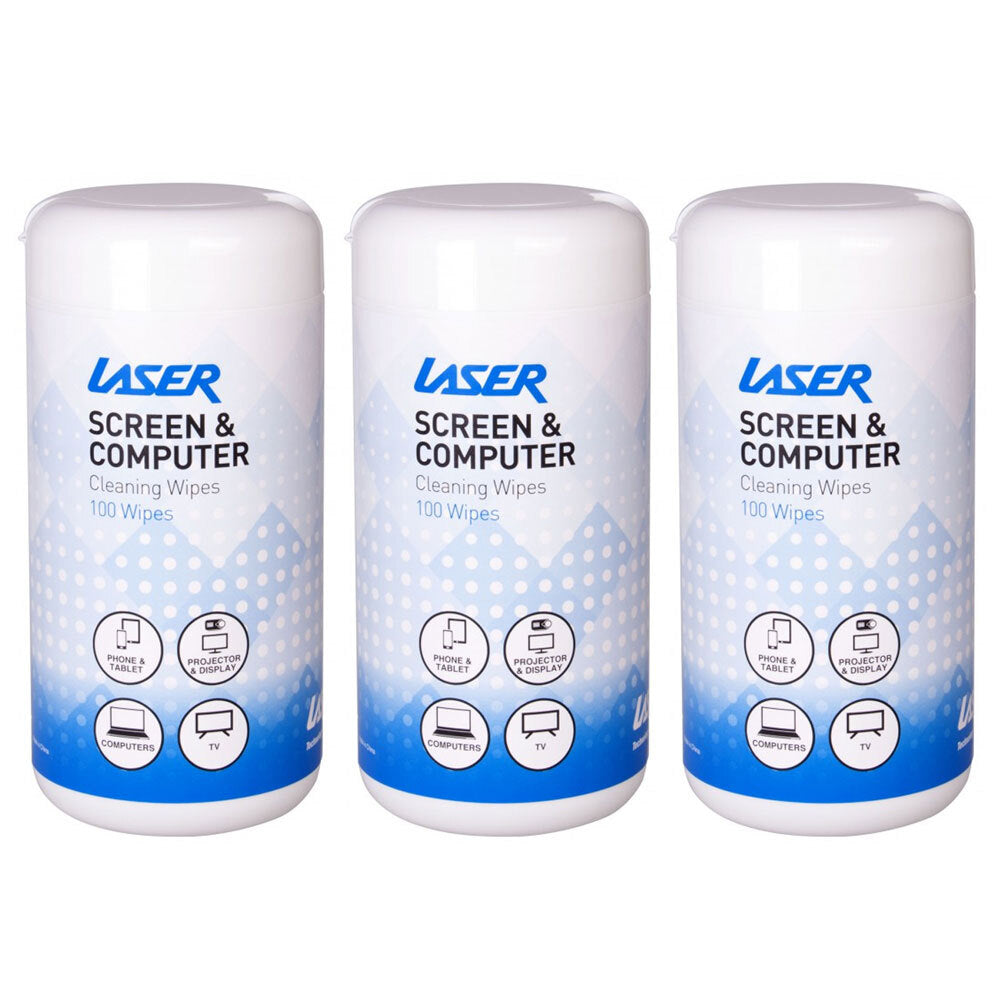 Laser Alcohol Free Cleaning Wipes Cleaner for Electronics/Monitor Screens (300 Pieces)