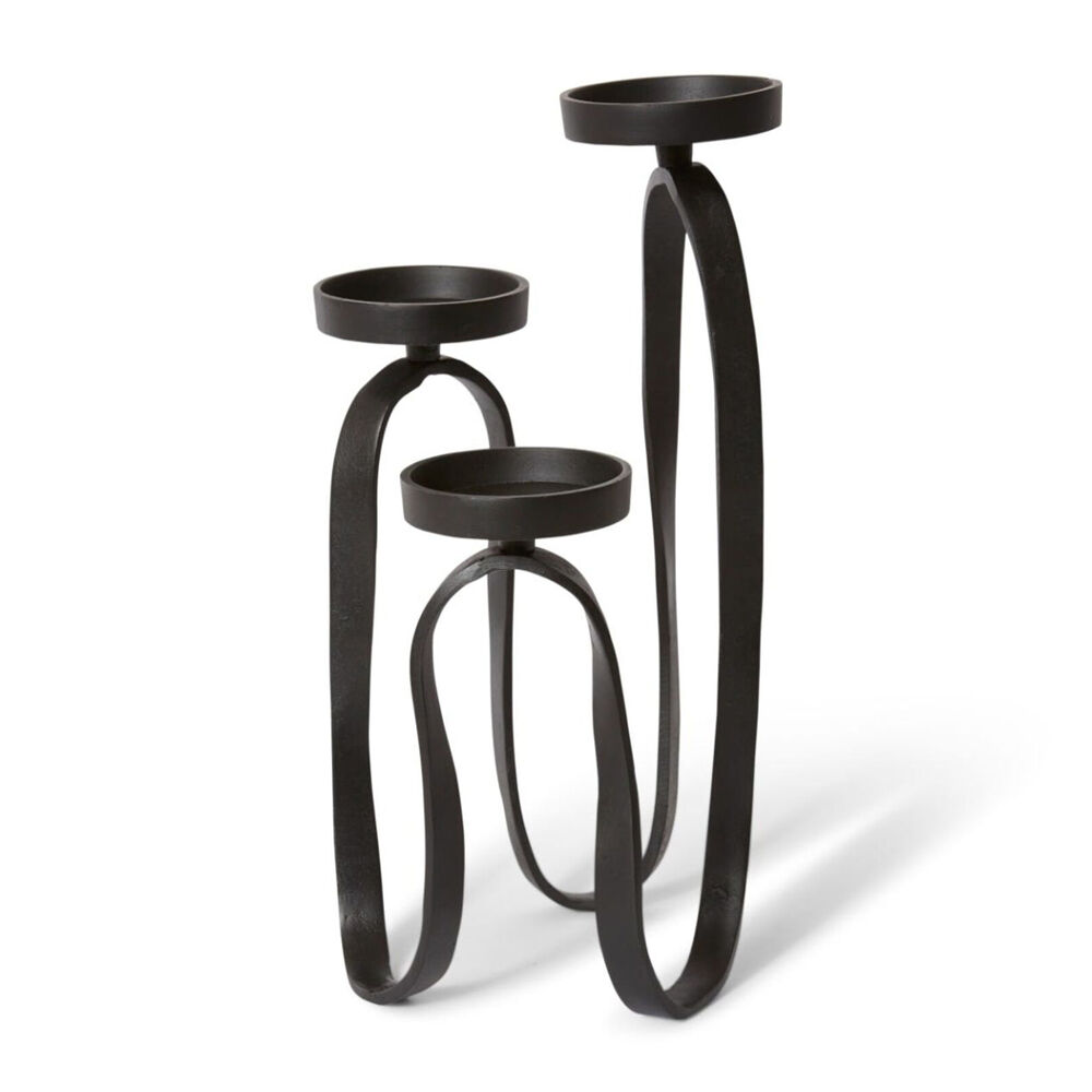 E Style Una Candle Holder Candlelight Dinner Tabletop Home Decor 47cm Black